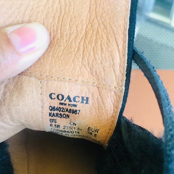 COACH Karson Suede Wedge Bootie - Picture 6 of 8